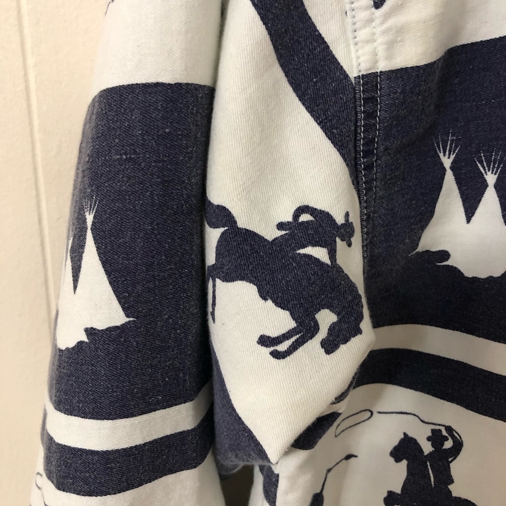 VTG Quizz New York oversized southwestern shirt M - Picture 5 of 11